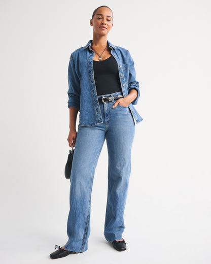 Abercrombie Curve Love High Rise 90s Relaxed Jean