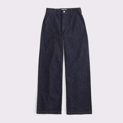 Abercrombie High Rise Wide Leg Trouser Jean