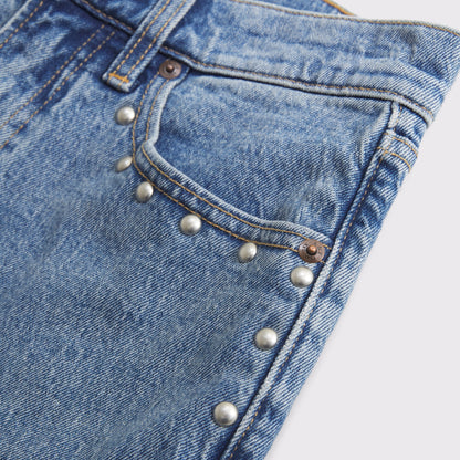 Abercrombie High Rise 90s Relaxed Studded Jean