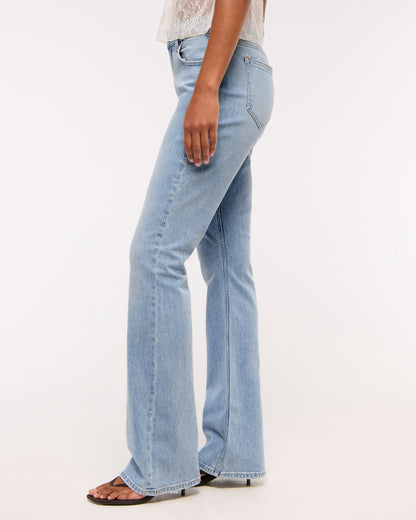 Abercrombie Curve Love Mid Rise Bootcut Jean