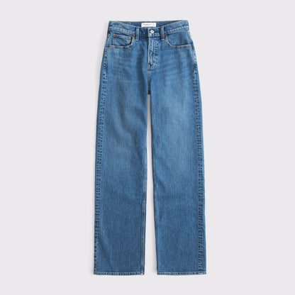 Abercrombie High Rise 90s Relaxed Studded Jean