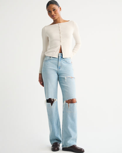 Abercrombie Curve Love High Rise 90s Relaxed Jean