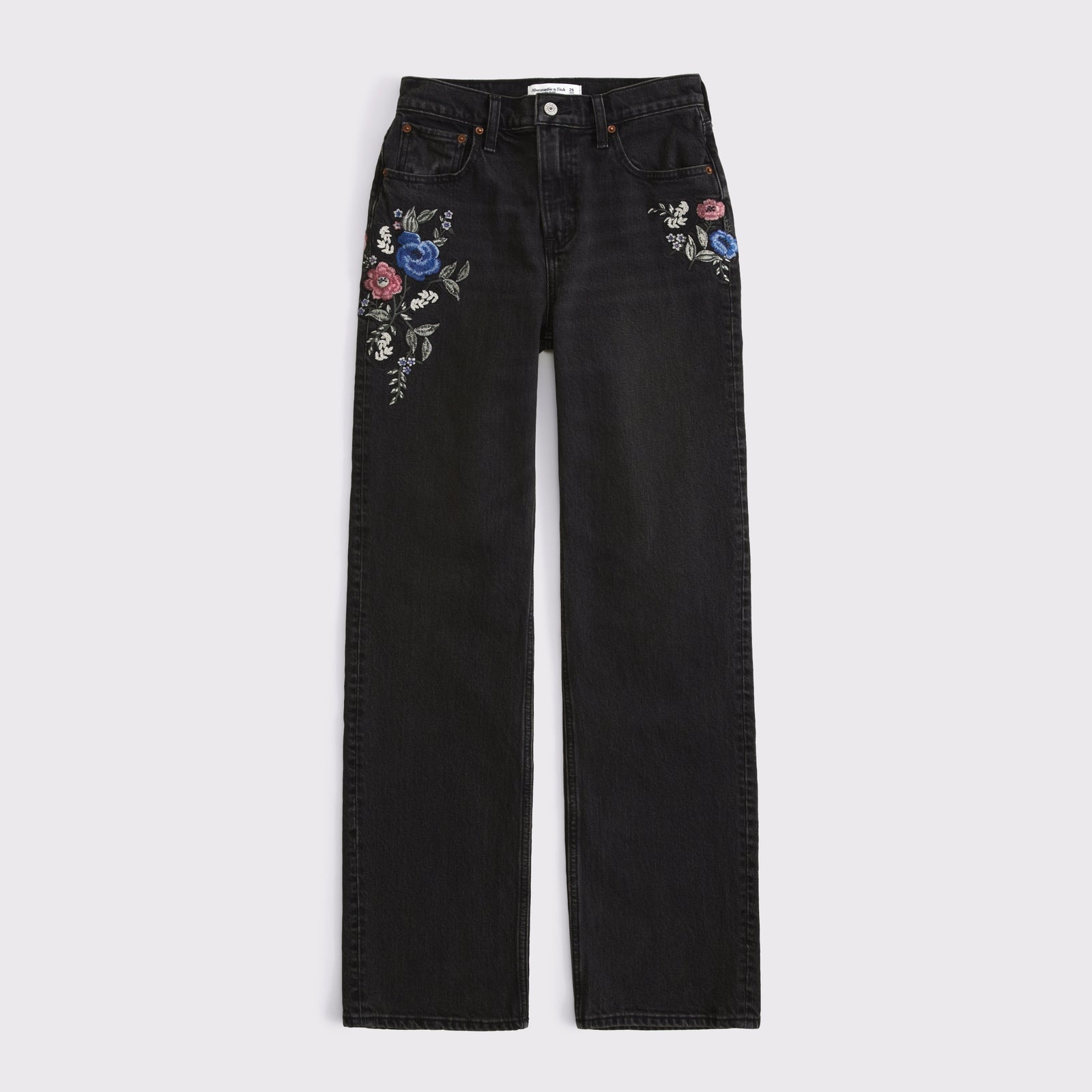 Abercrombie High Rise 90s Relaxed Studded Jean