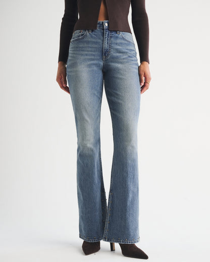 Abercrombie Curve Love High Rise Bootcut Jean