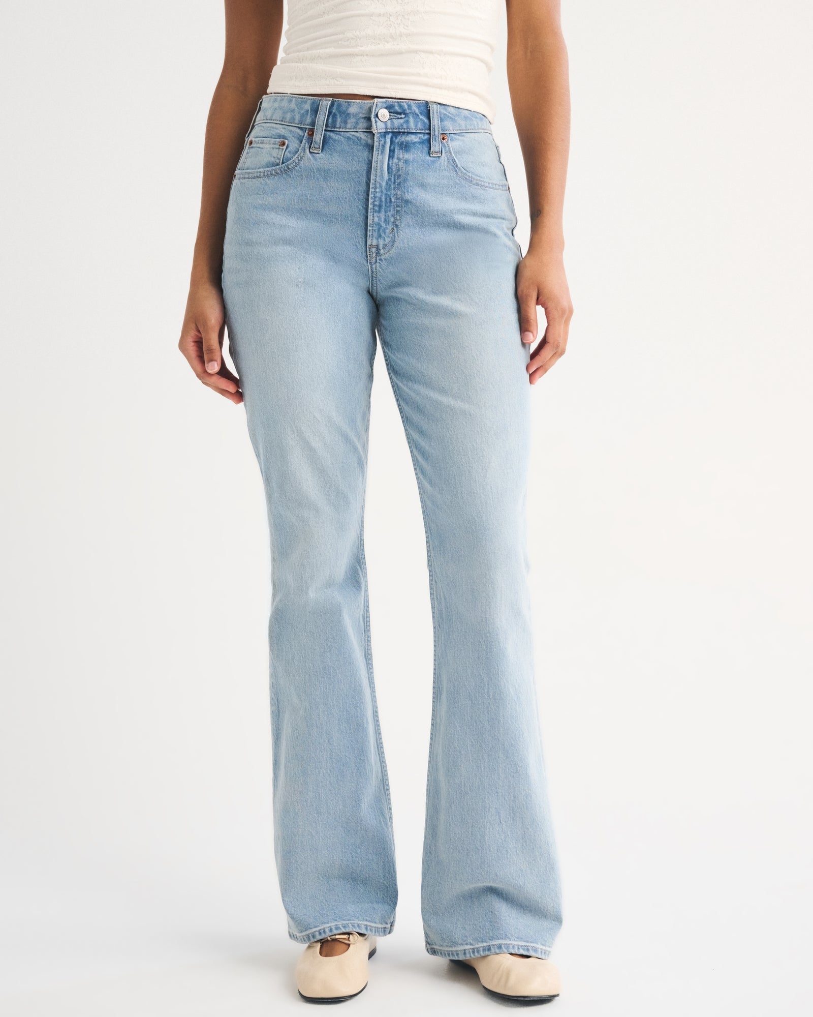 Abercrombie Curve Love High Rise Bootcut Jean