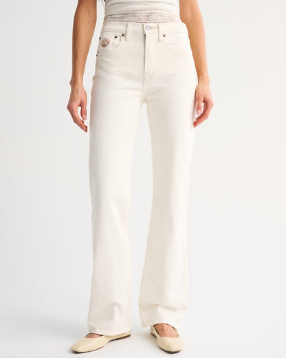 Abercrombie High Rise 90s Relaxed Studded Jean