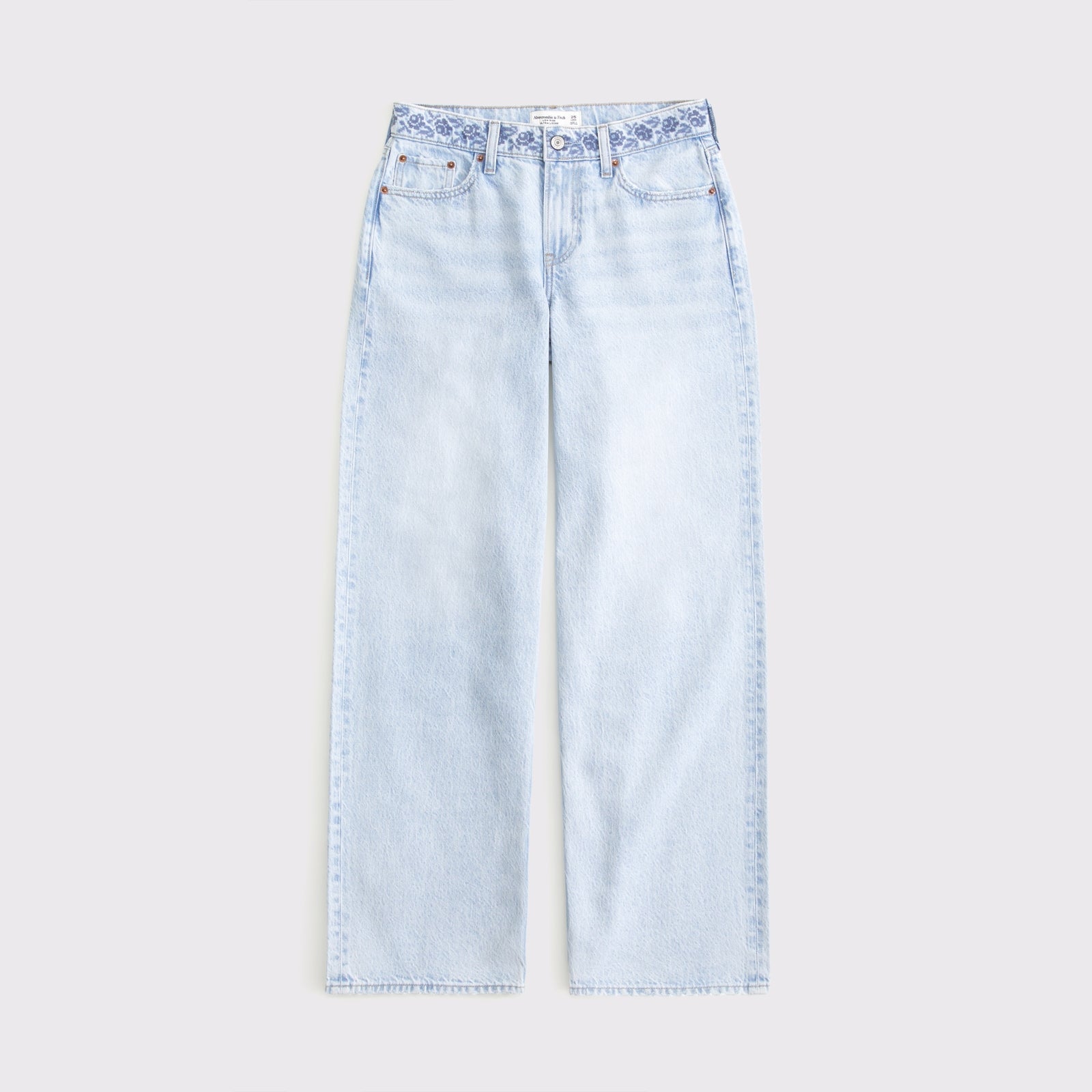 Abercrombie Low Rise Ultra Loose Cuffed Hem Jean