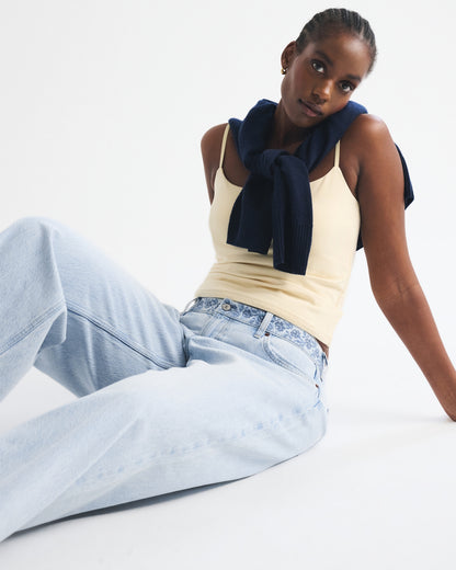 Abercrombie Curve Love Low Rise Ultra Loose Cuffed Hem Jean