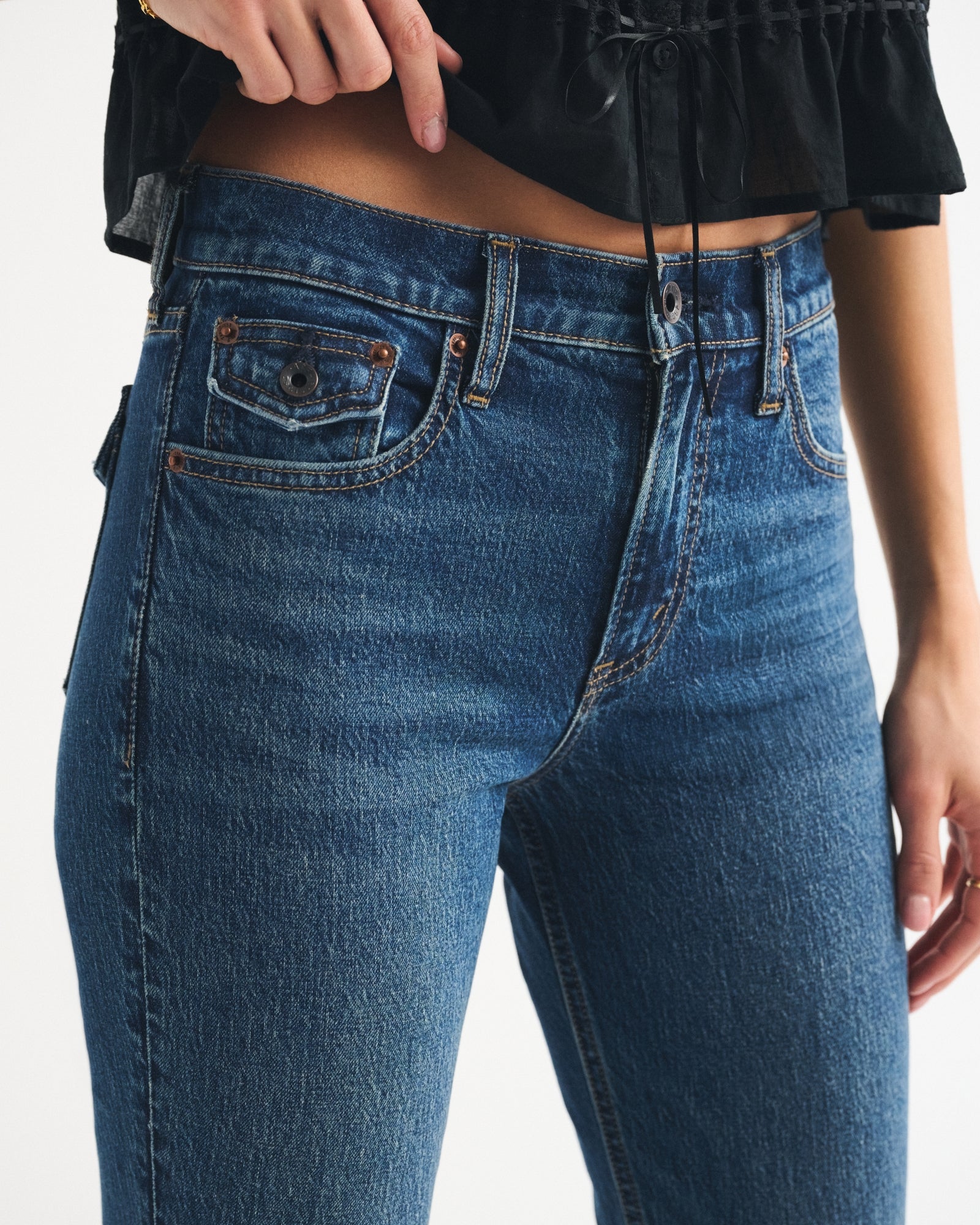 Abercrombie High Rise Bootcut Jean
