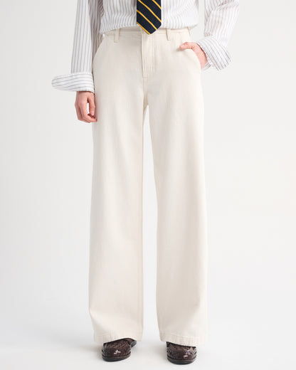 Abercrombie High Rise Wide Leg Trouser Jean