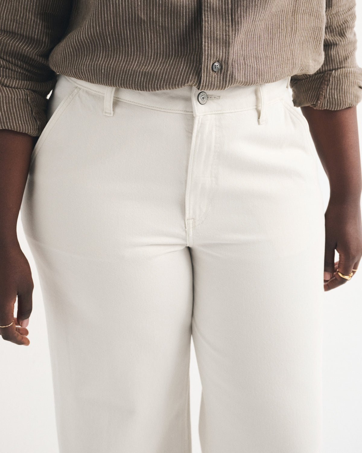 Abercrombie Curve Love High Rise Wide Leg Trouser Jean