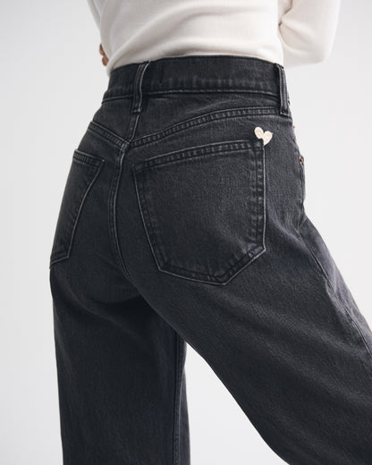 Abercrombie High Rise 90s Relaxed Studded Jean