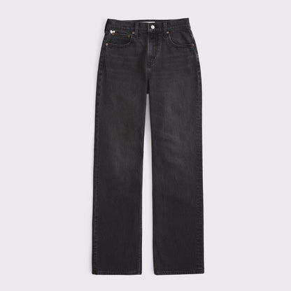 Abercrombie High Rise 90s Relaxed Studded Jean