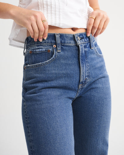 Abercrombie High Rise 90s Relaxed Studded Jean