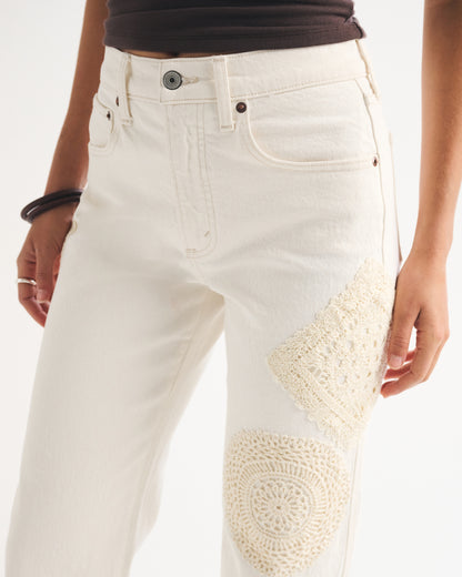 Abercrombie High Rise 90s Relaxed Studded Jean