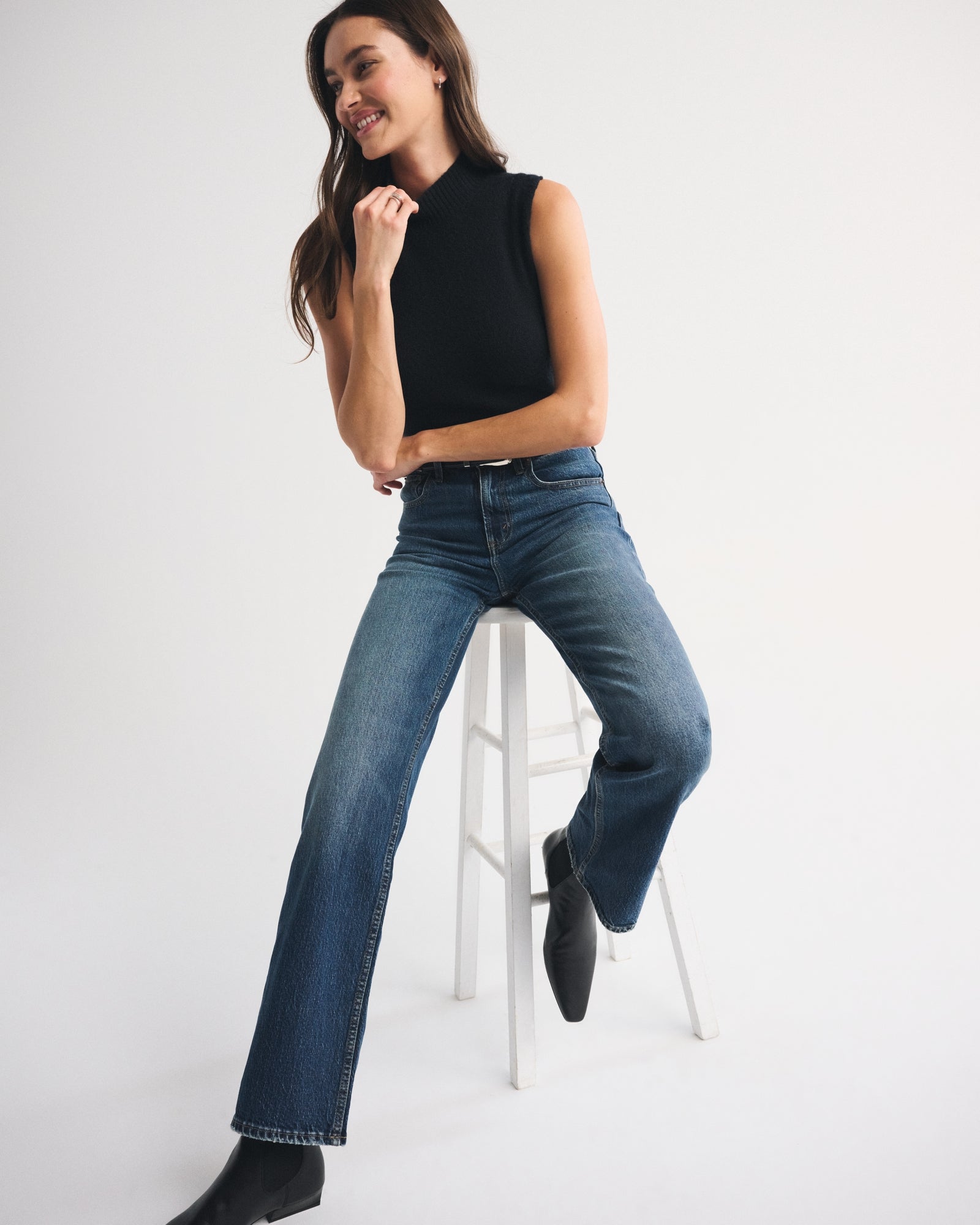 Abercrombie High Rise 90s Relaxed Jean