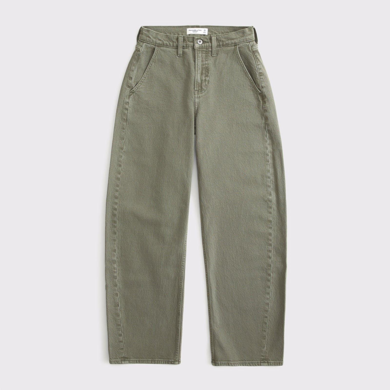 Abercrombie Curve Love High Rise Barrel Jean