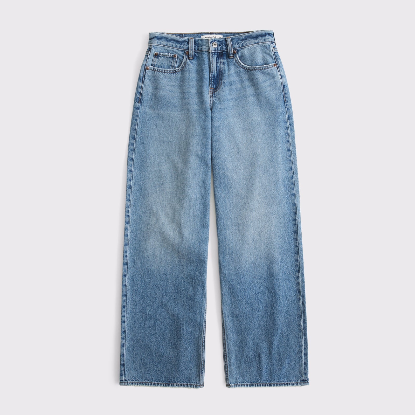 Abercrombie Curve Love Low Rise Ultra Loose Cuffed Hem Jean