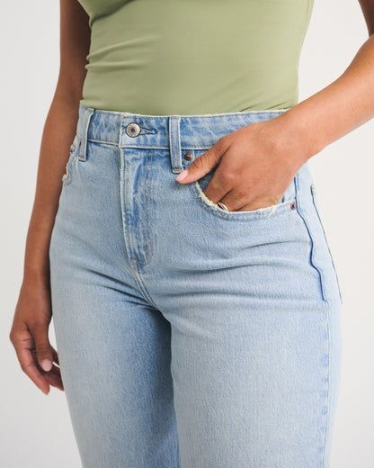 Abercrombie Curve Love High Rise 90s Straight Jean