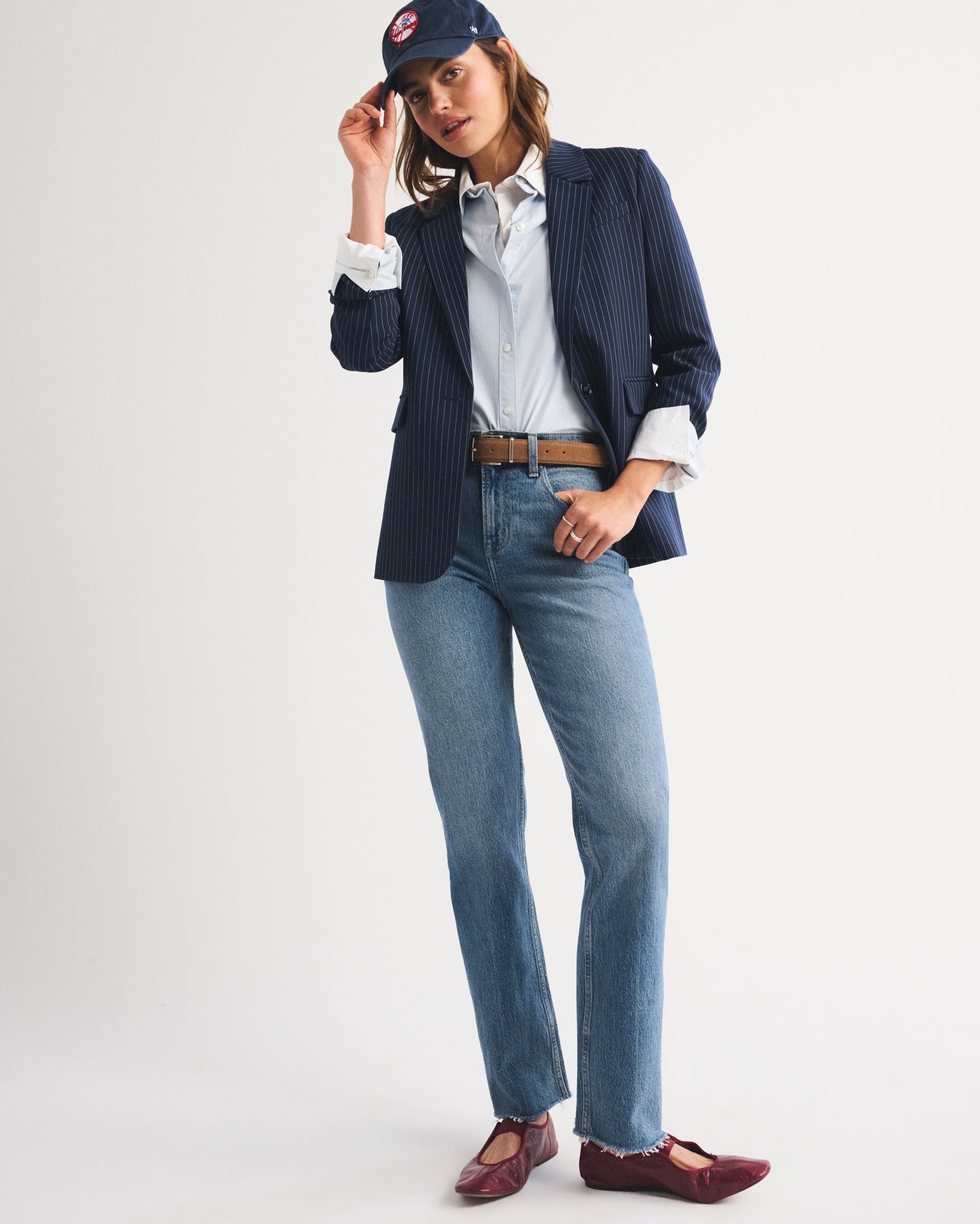 Abercrombie High Rise 90s Straight Jean