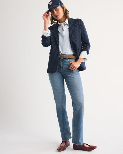 Abercrombie High Rise 90s Straight Jean