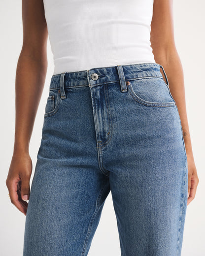 Abercrombie Curve Love High Rise 90s Straight Jean