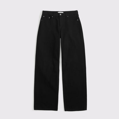 Abercrombie Curve Love Low Rise Ultra Loose Cuffed Hem Jean