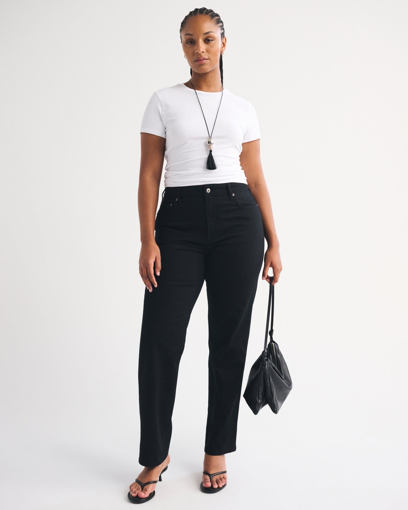 Abercrombie Curve Love High Rise 90s Straight Jean