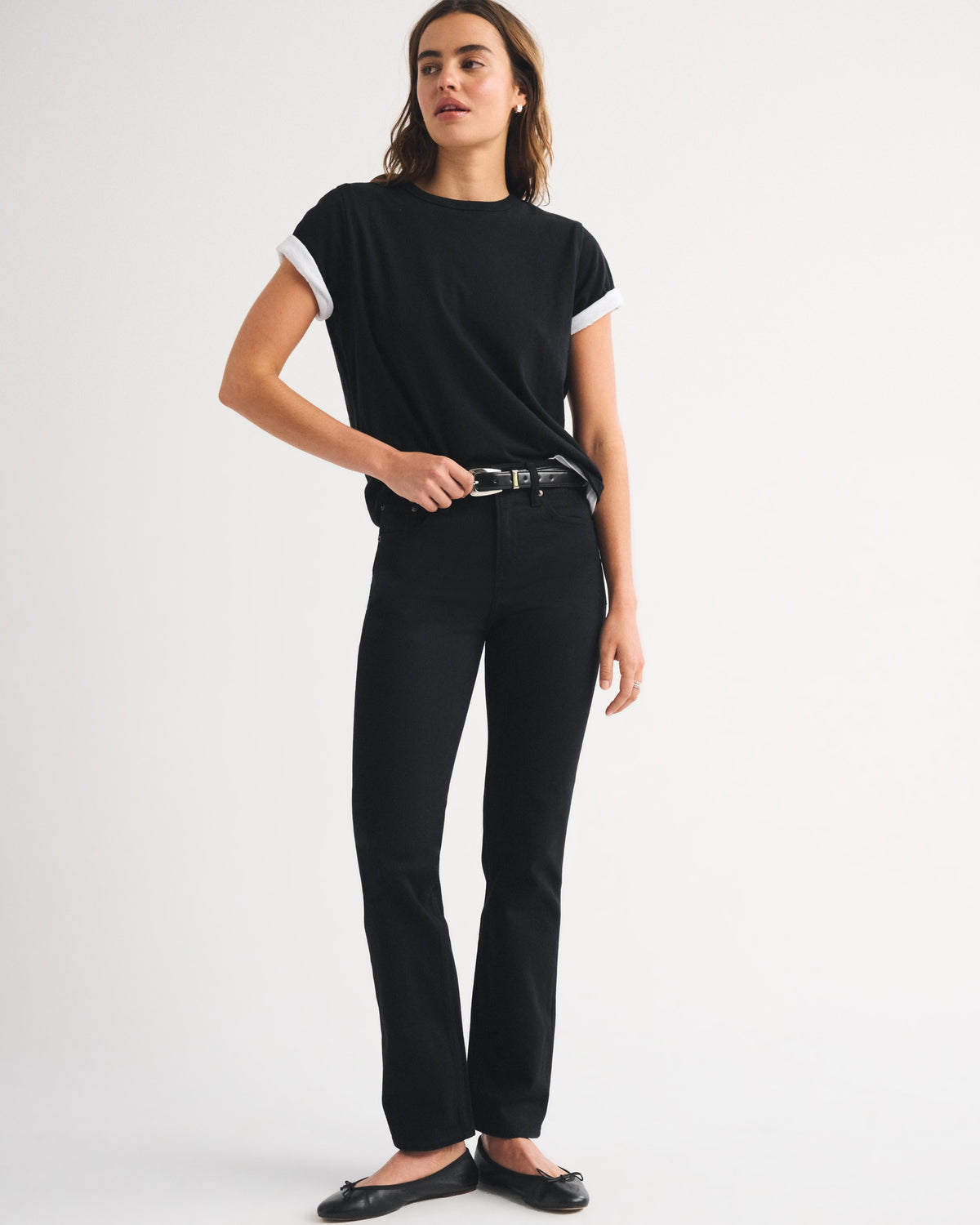 Abercrombie High Rise 90s Straight Jean