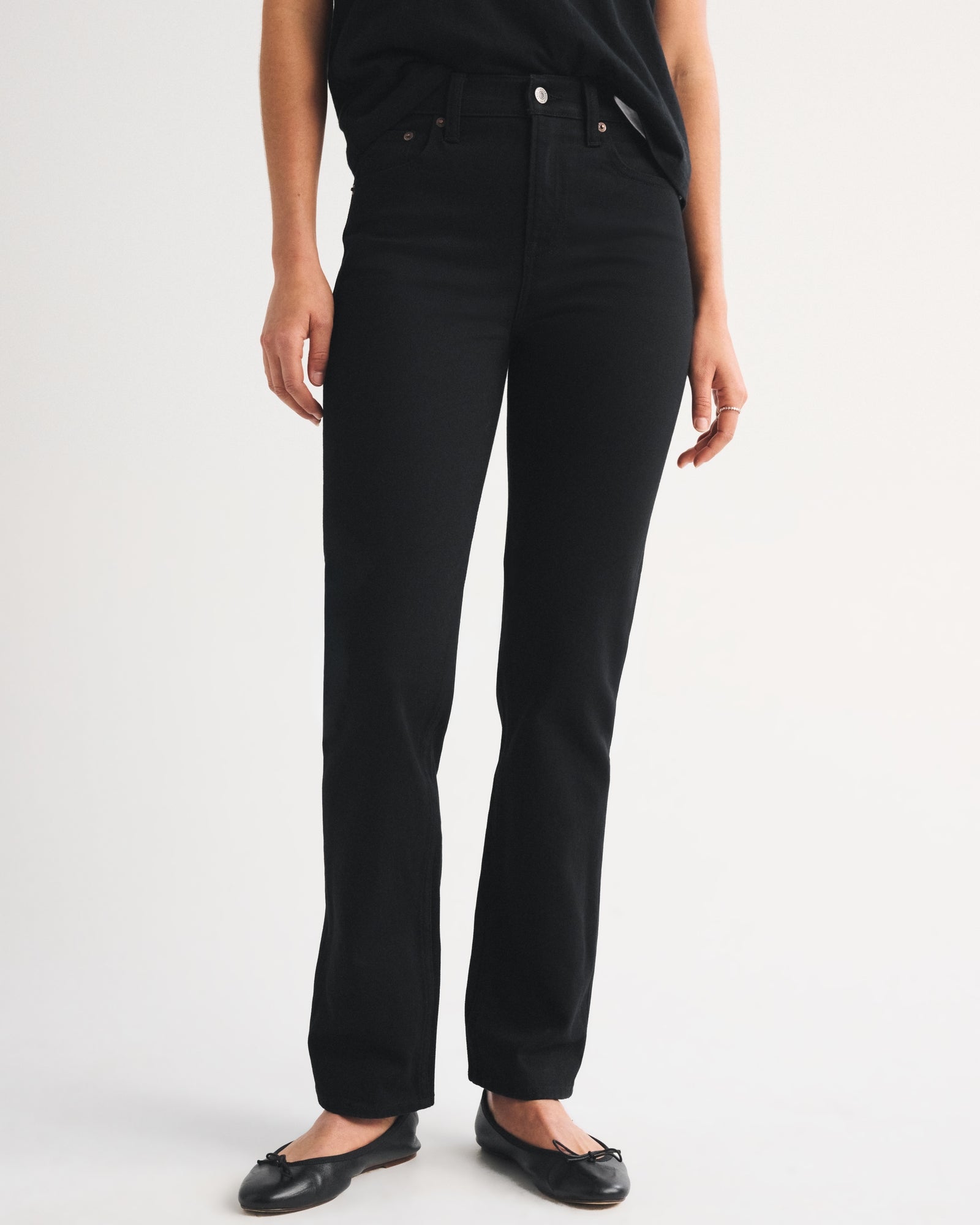 Abercrombie High Rise 90s Straight Jean