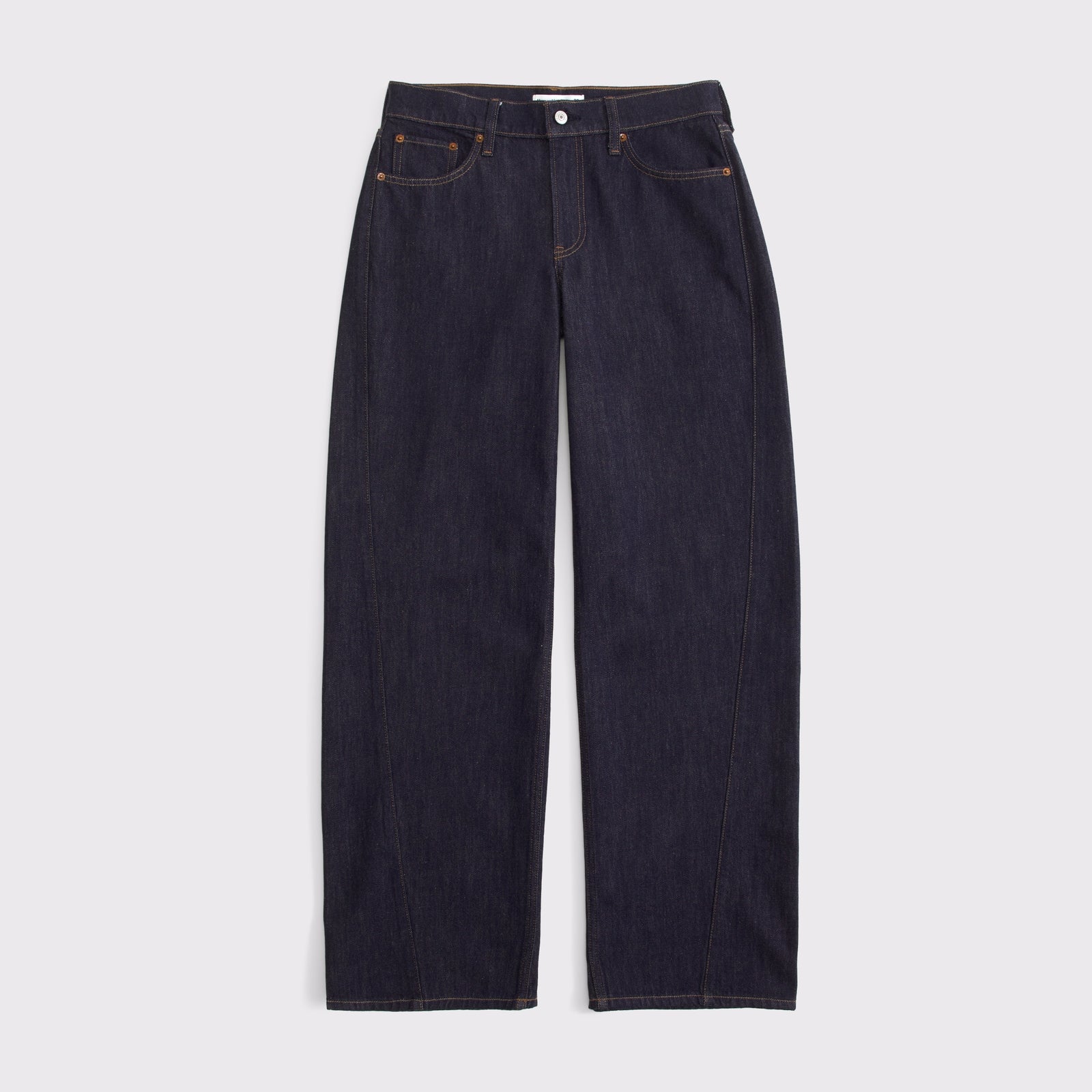 Abercrombie Curve Love Low Rise Ultra Loose Cuffed Hem Jean