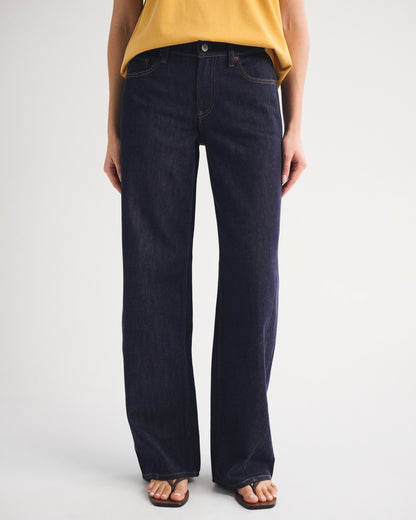 Abercrombie Low Rise Ultra Loose Cuffed Hem Jean