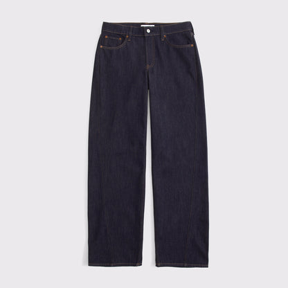 Abercrombie Low Rise Ultra Loose Cuffed Hem Jean