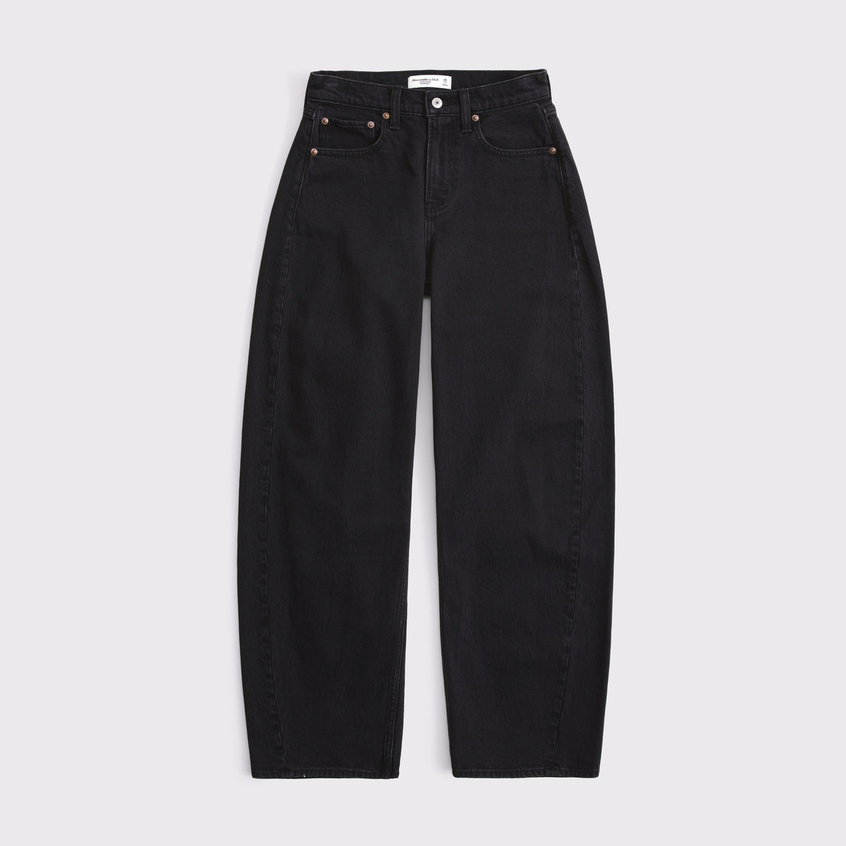 Abercrombie Curve Love High Rise Barrel Jean