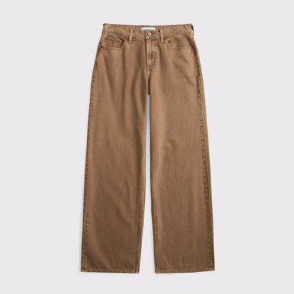 Abercrombie Low Rise Ultra Loose Cuffed Hem Jean