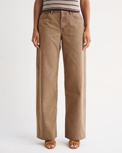 Abercrombie Curve Love Low Rise Ultra Loose Cuffed Hem Jean