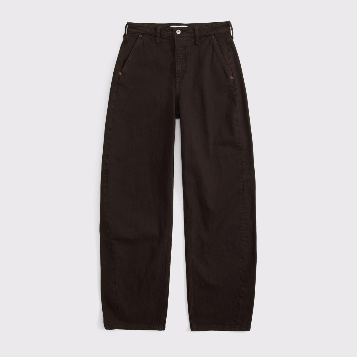 Abercrombie High Rise Barrel Jean
