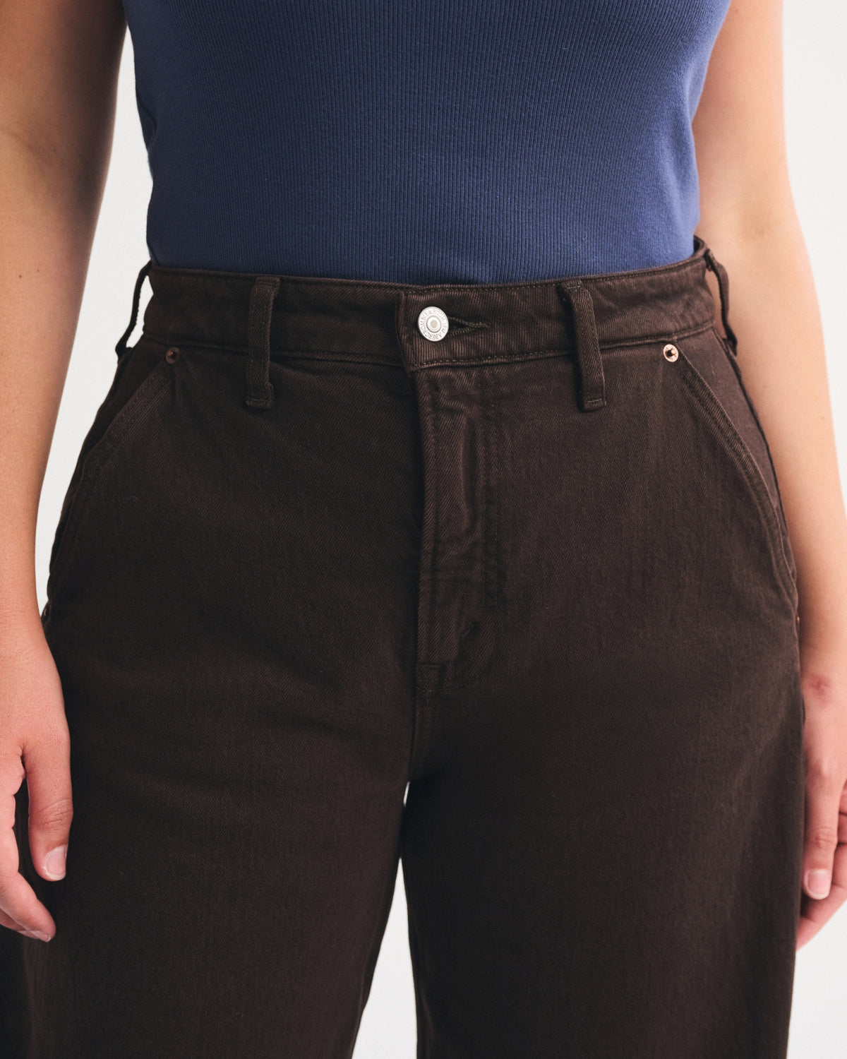 Abercrombie Curve Love High Rise Barrel Jean