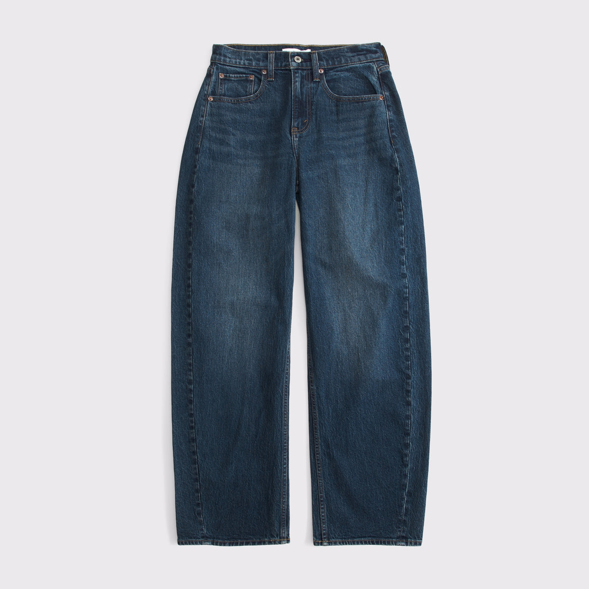Abercrombie Curve Love High Rise Barrel Jean