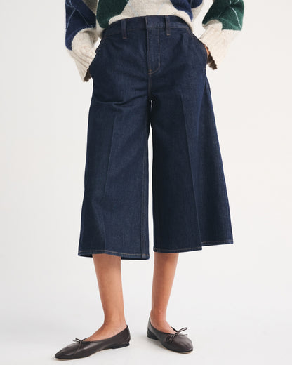 Abercrombie High Rise Culotte Jean