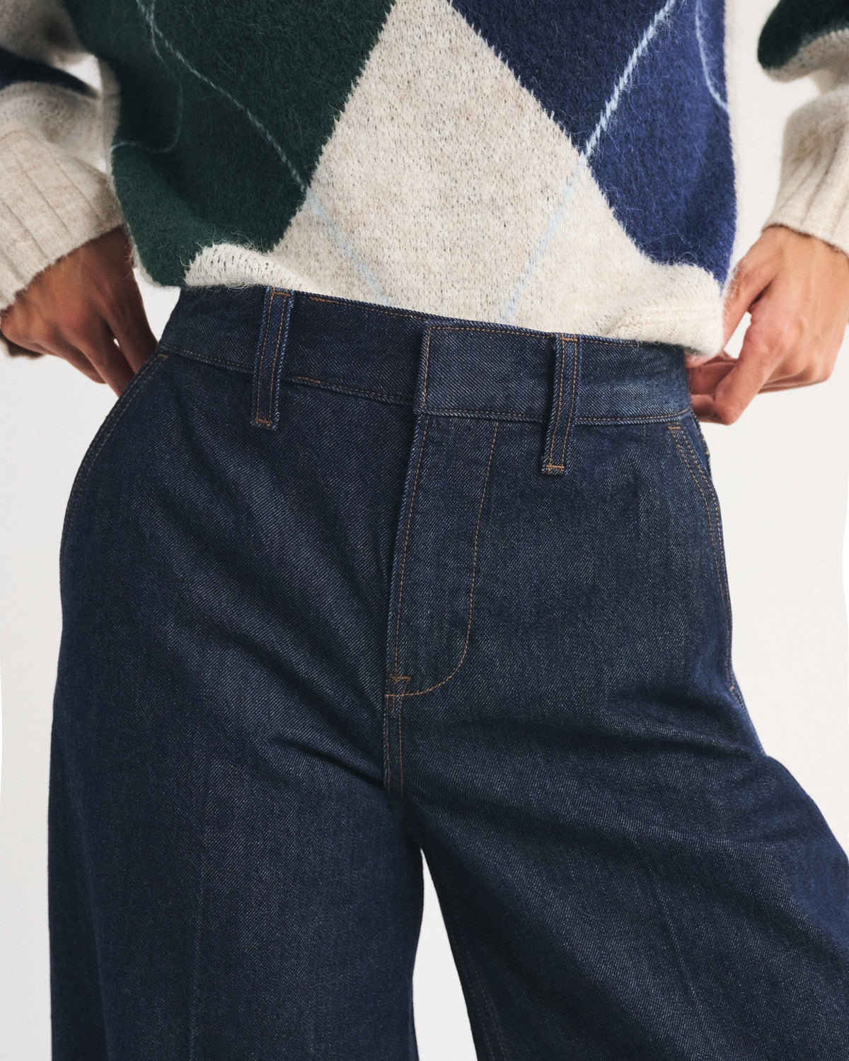 Abercrombie High Rise Culotte Jean