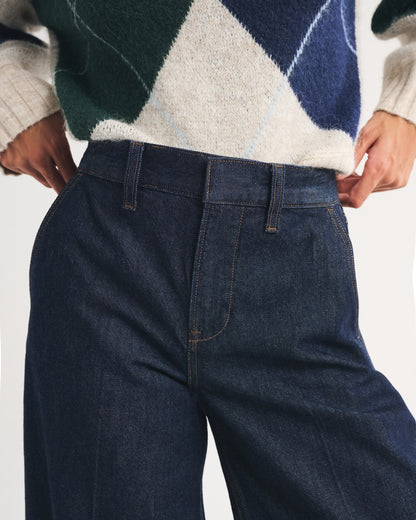 Abercrombie High Rise Culotte Jean