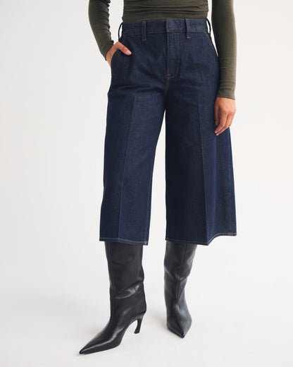 Abercrombie Curve Love High Rise Culotte Jean