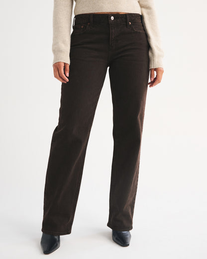 Abercrombie Curve Love Low Rise 90s Relaxed Jean