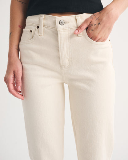 Abercrombie High Rise 90s Straight Jean