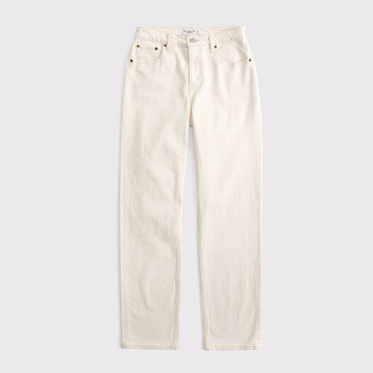 Abercrombie High Rise 90s Straight Jean