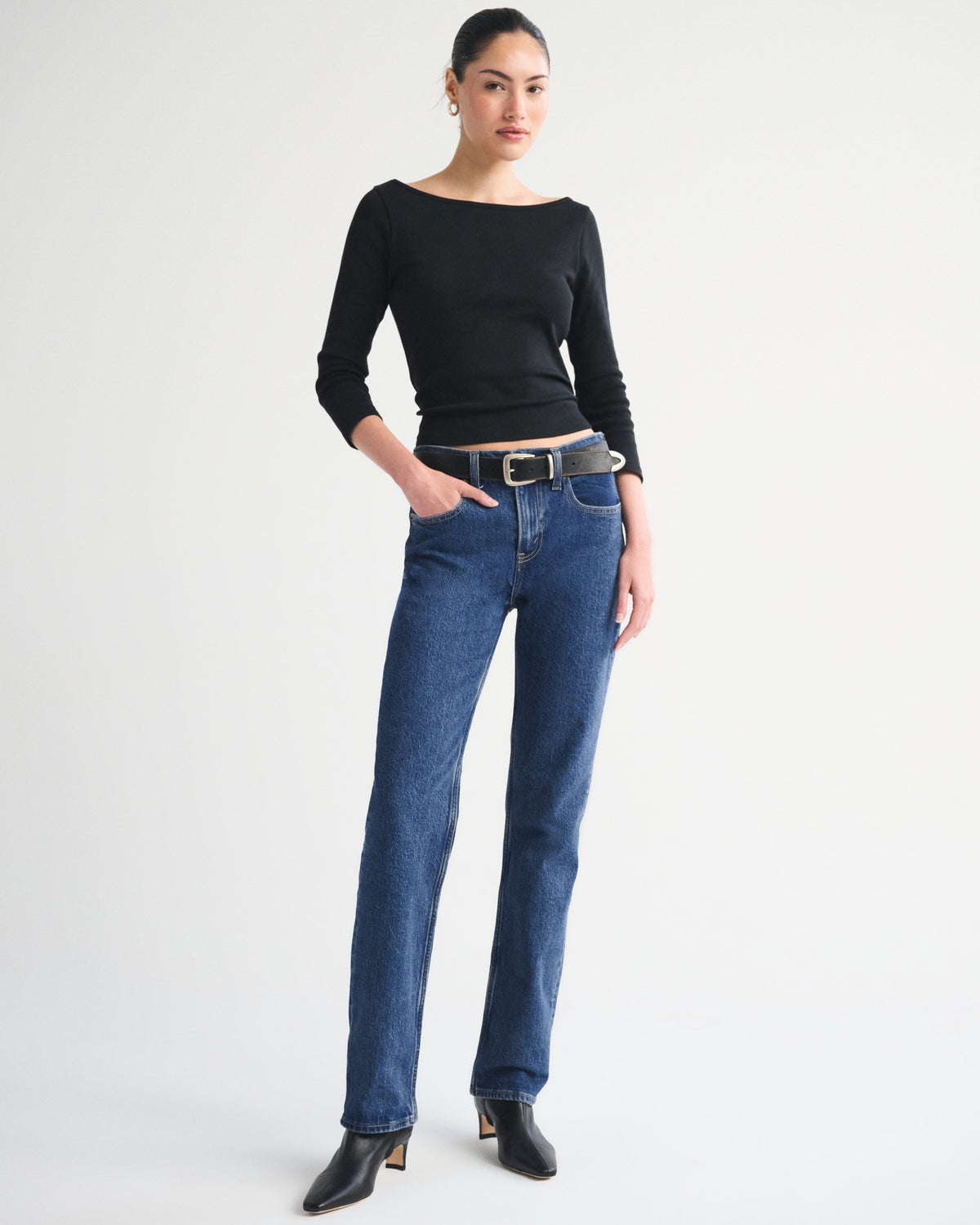 Abercrombie High Rise 90s Straight Jean