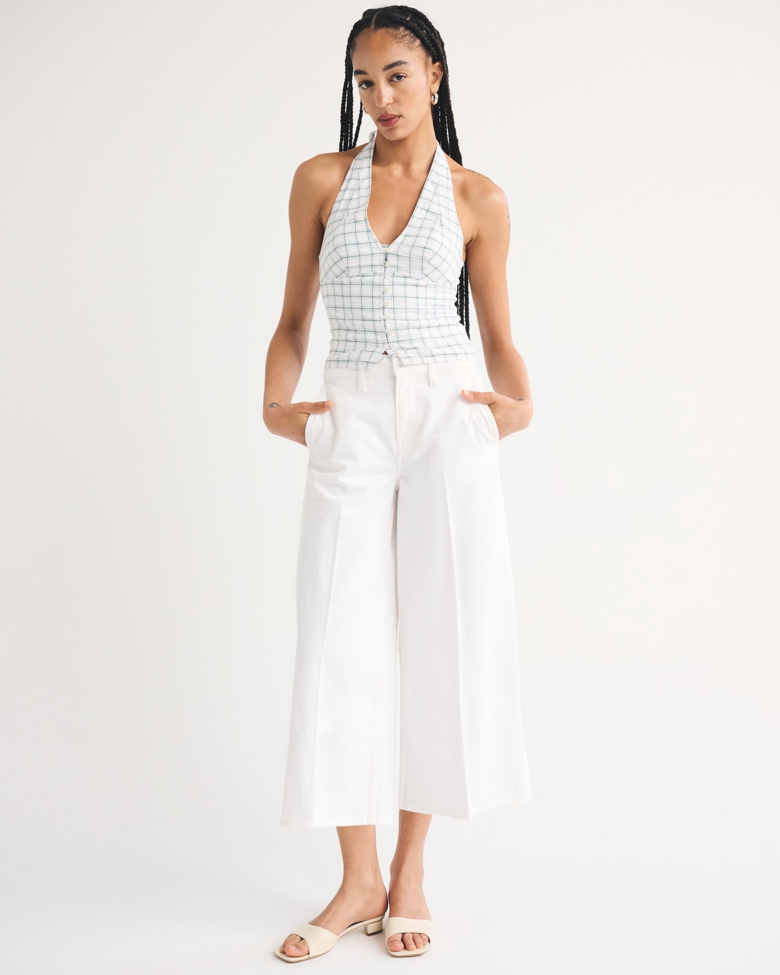 Abercrombie High Rise Culotte Jean