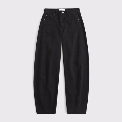Abercrombie Curve Love High Rise Ultra Barrel Jean