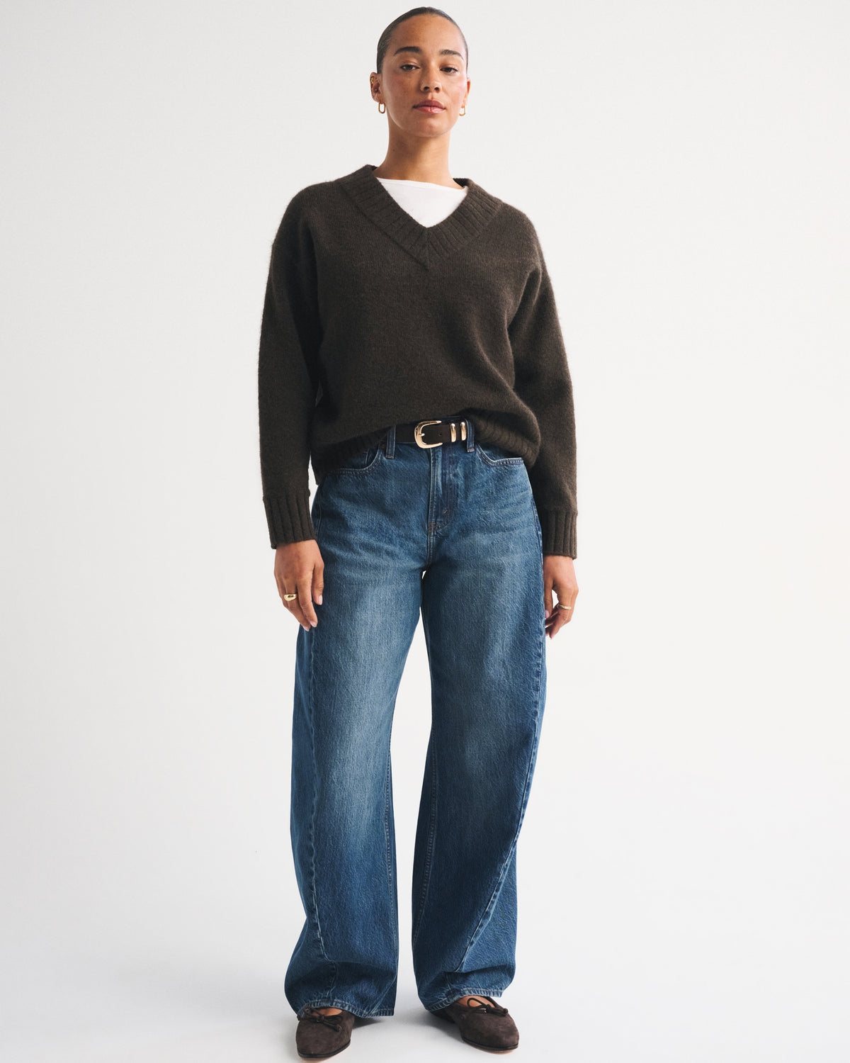 Abercrombie Curve Love High Rise Ultra Barrel Jean